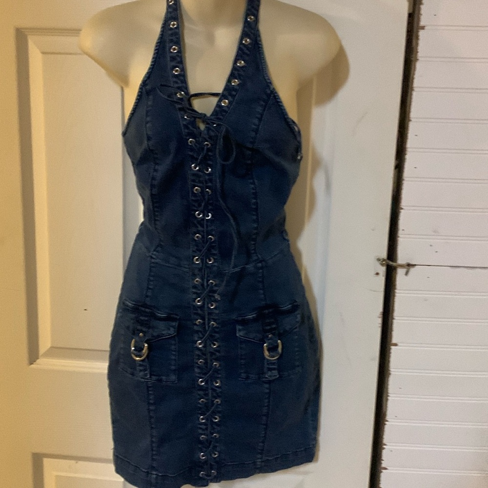 Bebe Jean Dress!!